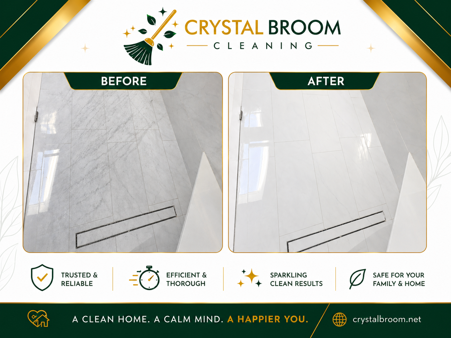 Before and after shower glass door cleaning with hard water and soap scum removal in Downers Grove, IL